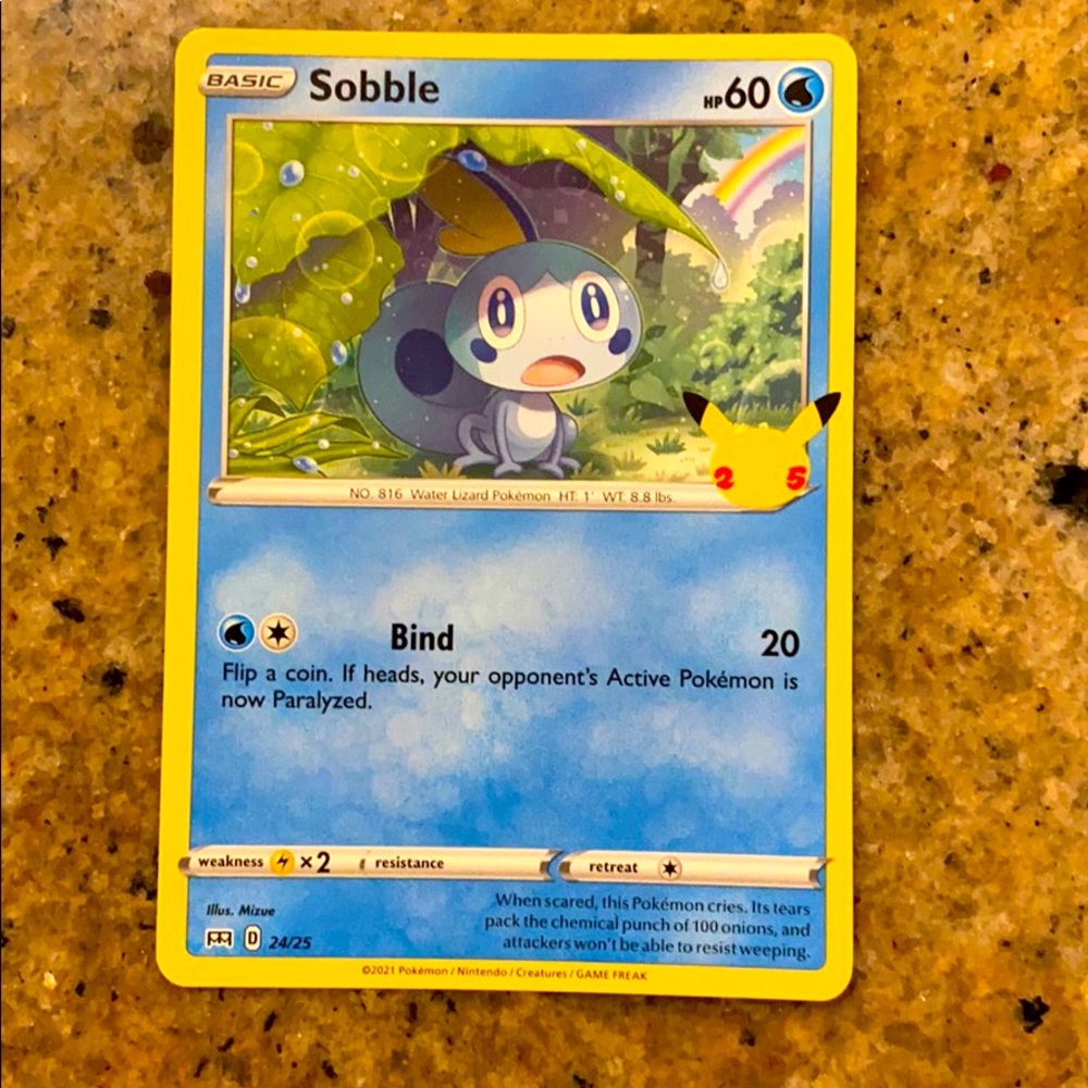 SOBBLE 2021 POKEMON: McDONALD'S 25th ANNIV